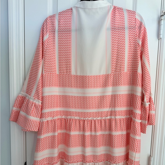 Mazik Orange & White Patterned Dress - Picture 5 of 10